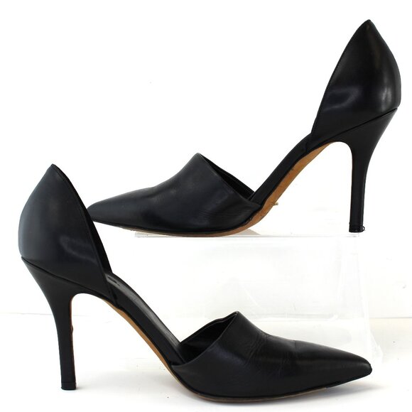 Vince Claire Calf Leather Pointed Toe Pumps Heel Shoes Womens (US 7/EU 37.5) - Picture 2 of 10
